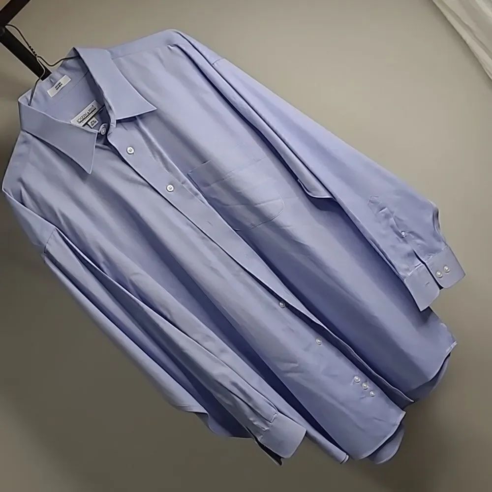 Joseph & Feiss international sz17.5 32/33 80's 2 ply non-iron. 100% cotton